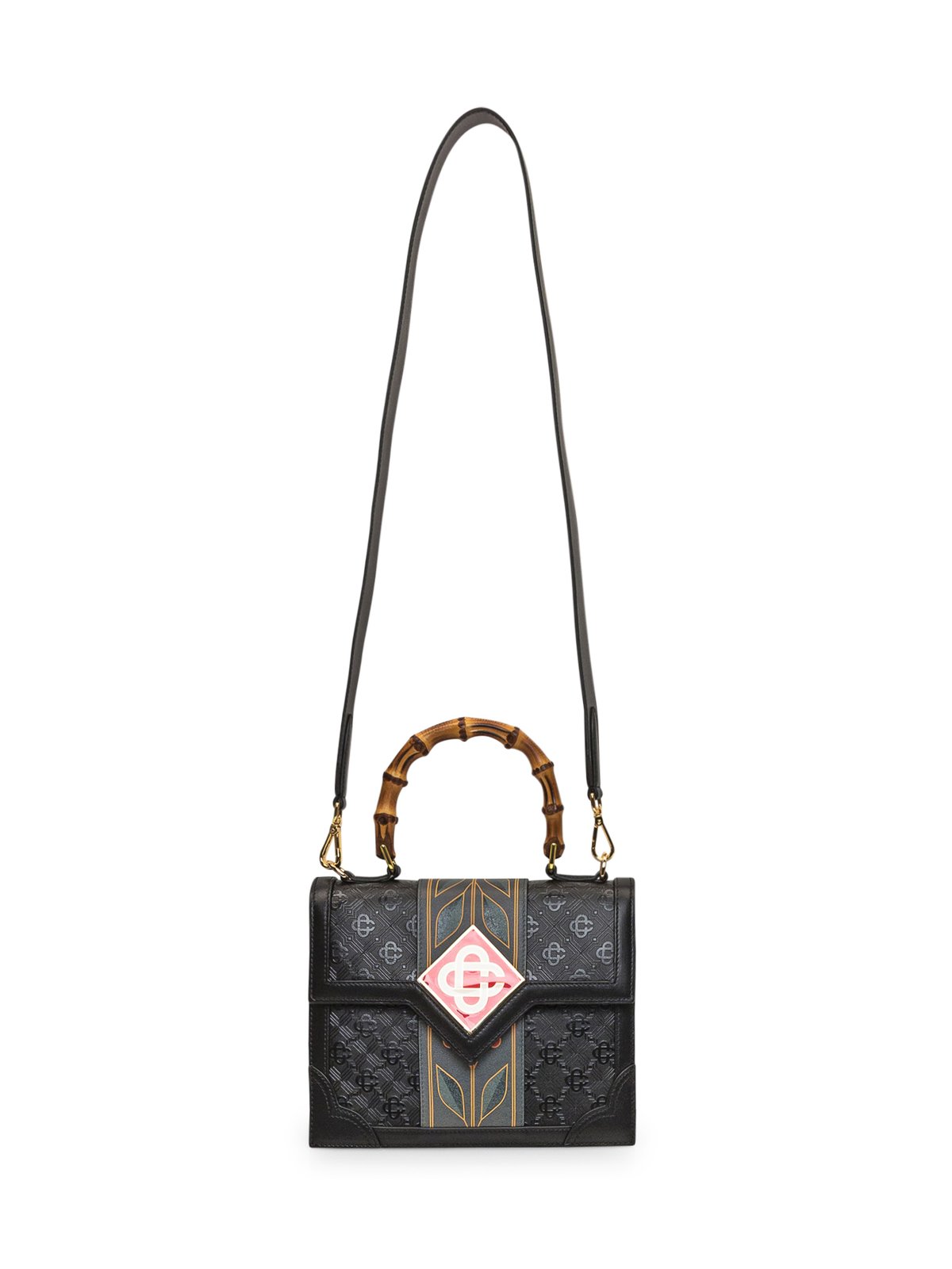Casablanca Jeanne Logo Patch Top Handle Bag