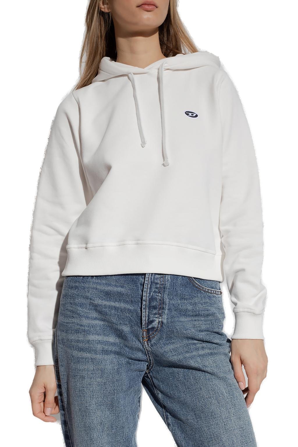 Diesel F-Reggy Logo Patch Drawstring Hoodie