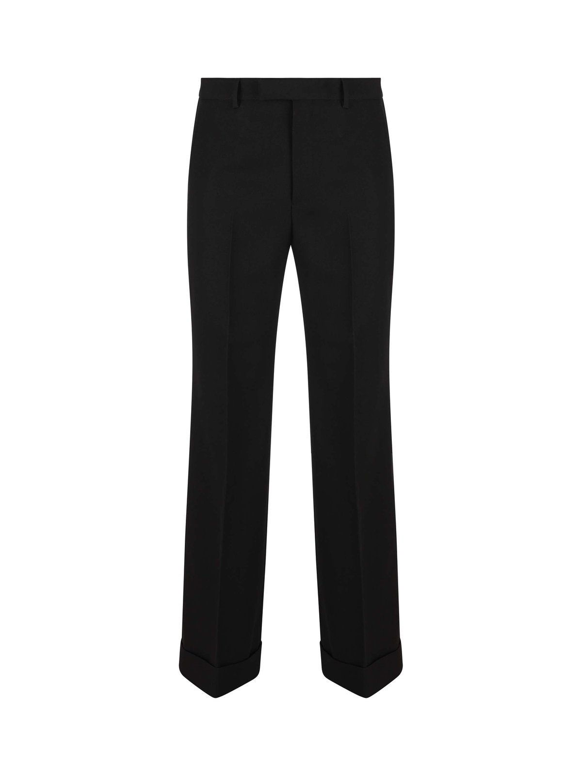 Gucci Wide Leg Gabardine Tailored Trousers