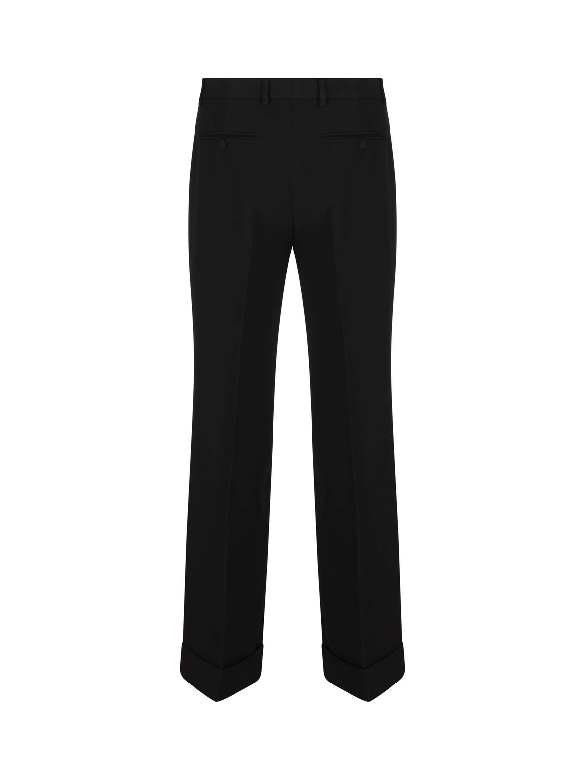 Gucci Wide Leg Gabardine Tailored Trousers