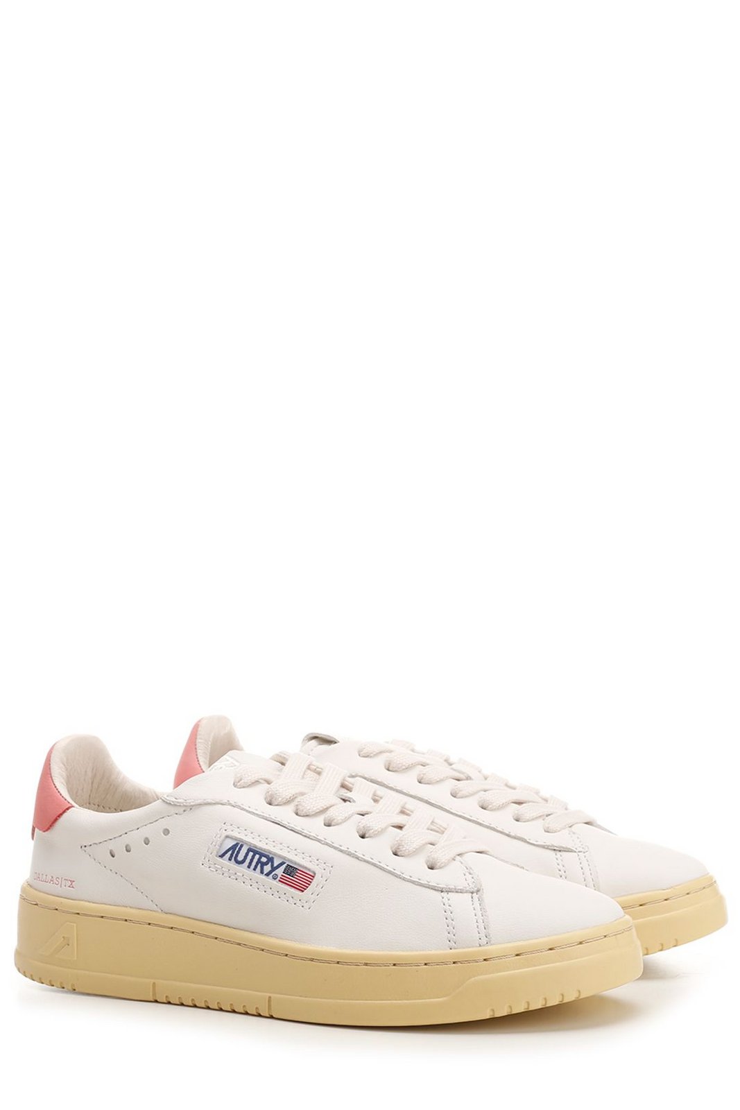 Autry Round Toe Lace-Up Sneakers