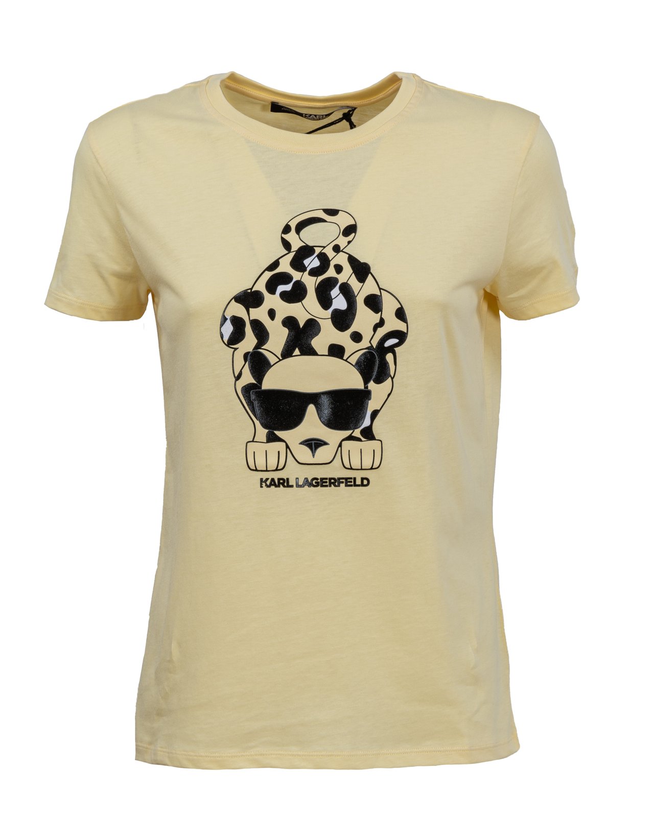 Karl Lagerfeld Karlimal Printed Crewneck T-Shirt