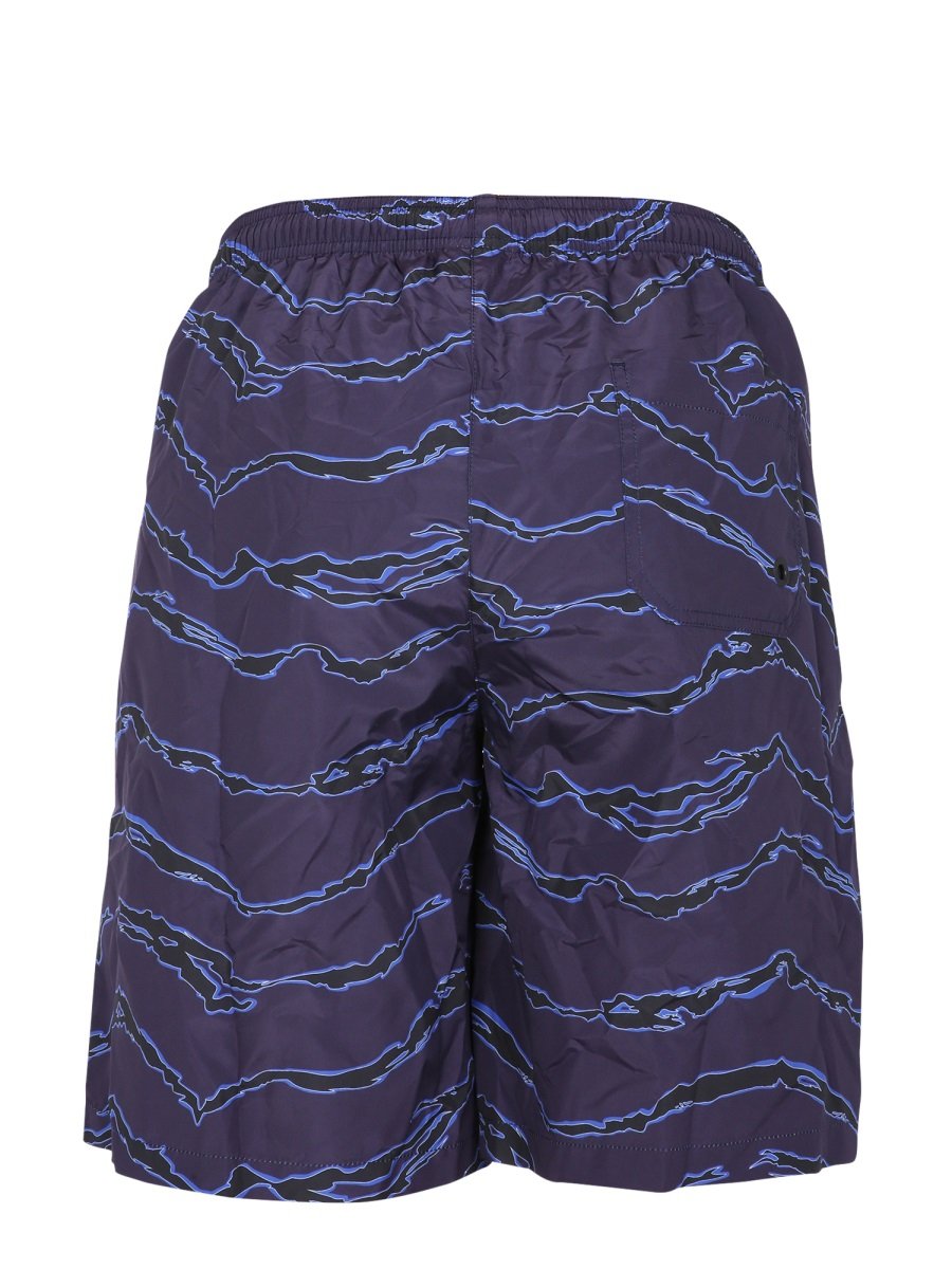Marcelo Burlon County Of Milan Cross Embroidered Swim Shorts