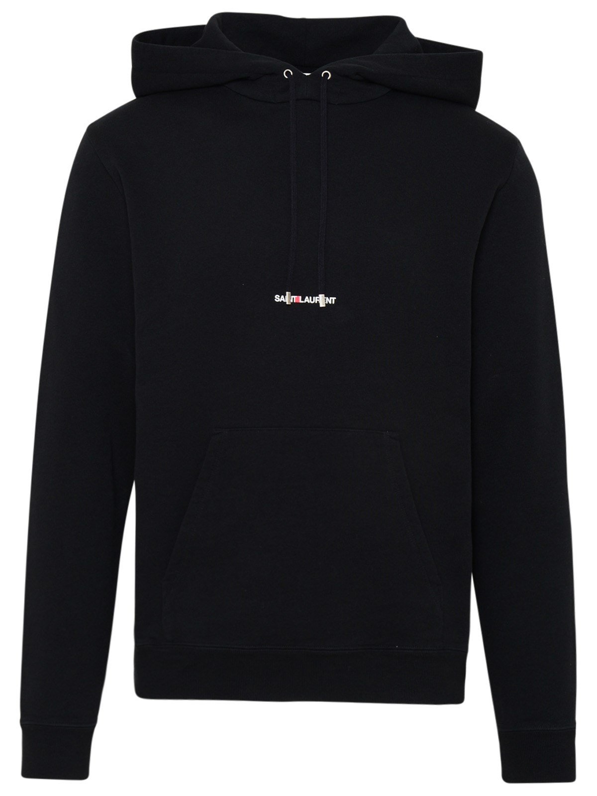 Saint Laurent Logo Printed Drawstring Hoodie