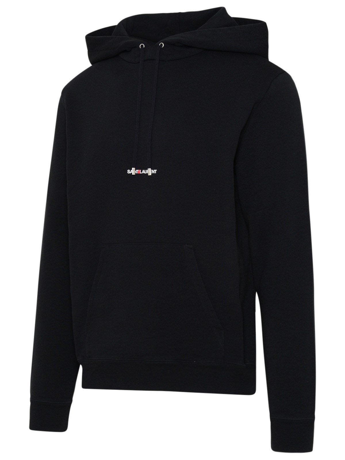 Saint Laurent Logo Printed Drawstring Hoodie