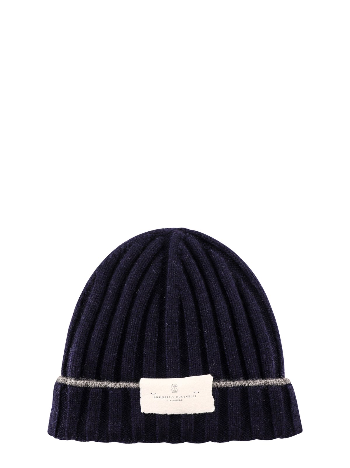 Brunello Cucinelli Turn-Up Brim Ribbed Beanie