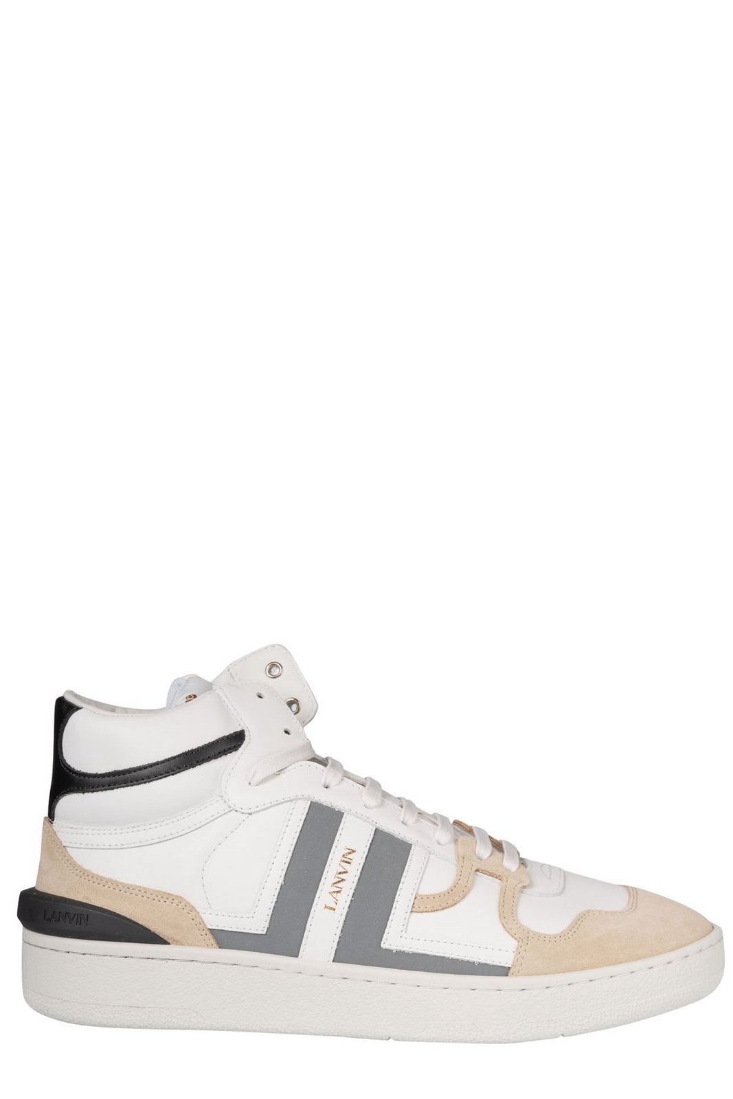 Lanvin Clay High-Top Panelled Sneakers