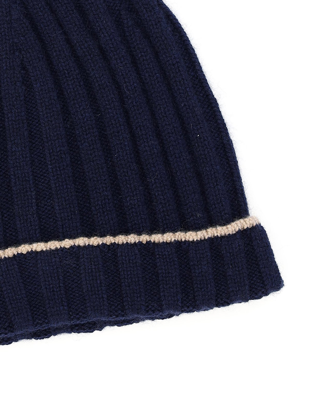 Brunello Cucinelli Turn-Up Brim Ribbed Beanie