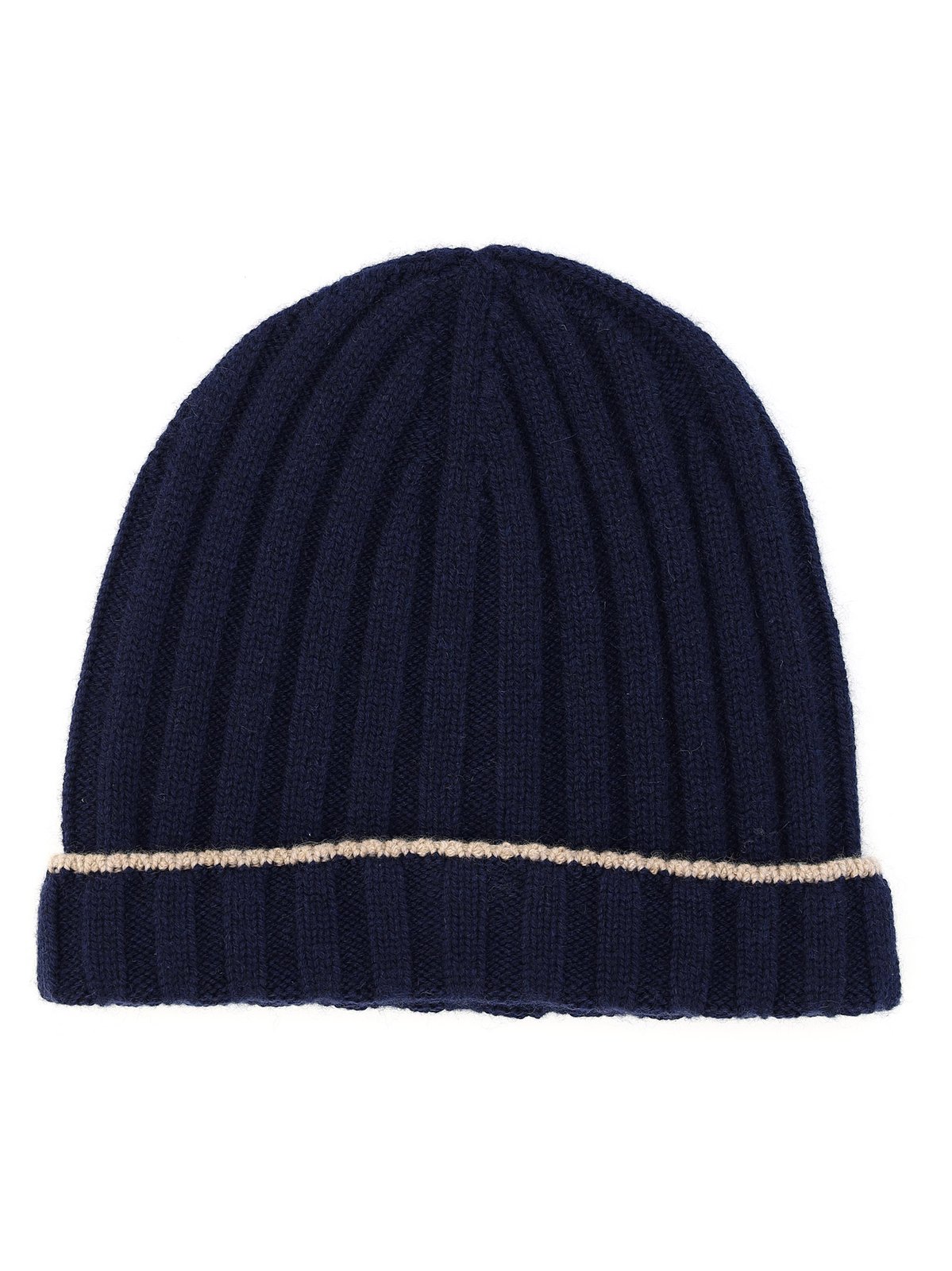 Brunello Cucinelli Turn-Up Brim Ribbed Beanie