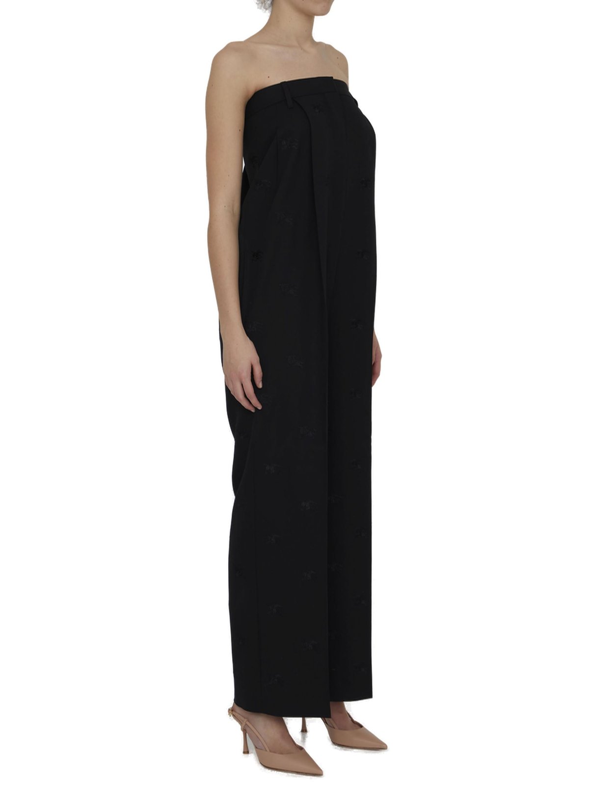 Burberry Strapless Tailored Jumpsuit