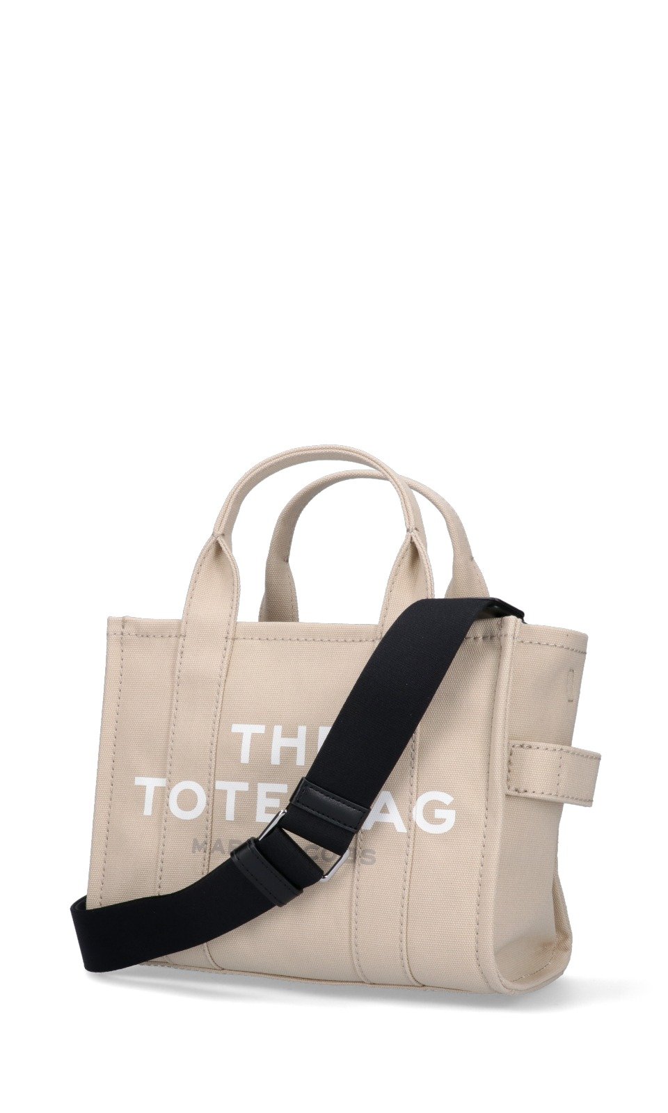 Marc Jacobs Logo Printed Zip-Up Small Tote Bag