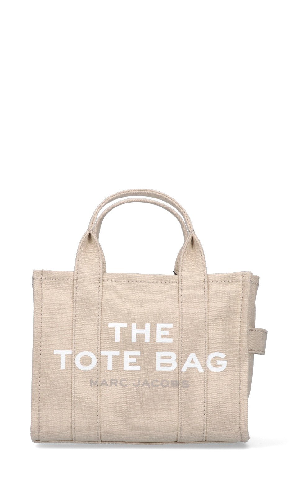 Marc Jacobs Logo Printed Zip-Up Small Tote Bag
