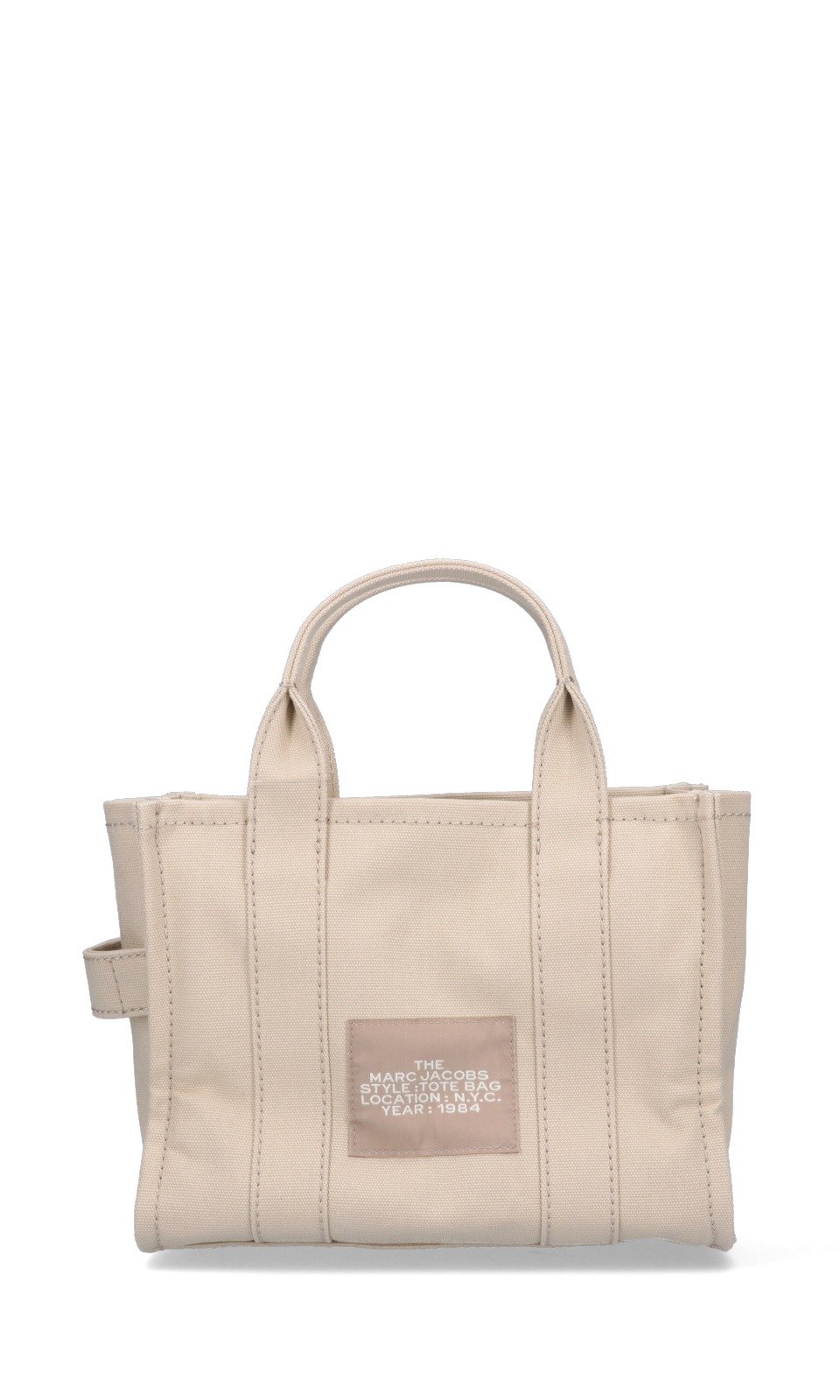 Marc Jacobs Logo Printed Zip-Up Small Tote Bag