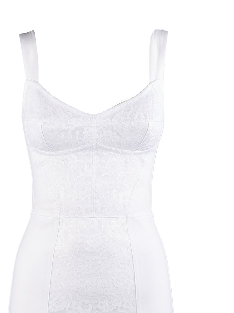 Dolce & Gabbana Lace Pattern Fitted Dress