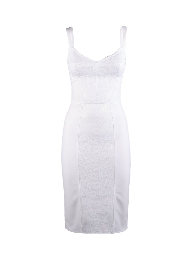 Dolce & Gabbana Lace Pattern Fitted Dress