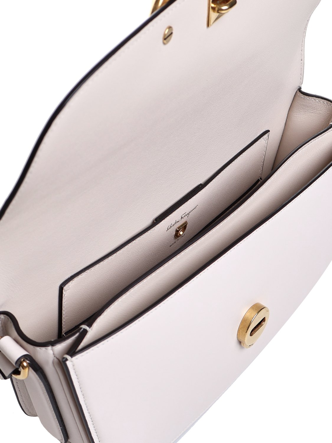 Ferragamo Trapezio Logo Plaque Small Shoulder Bag