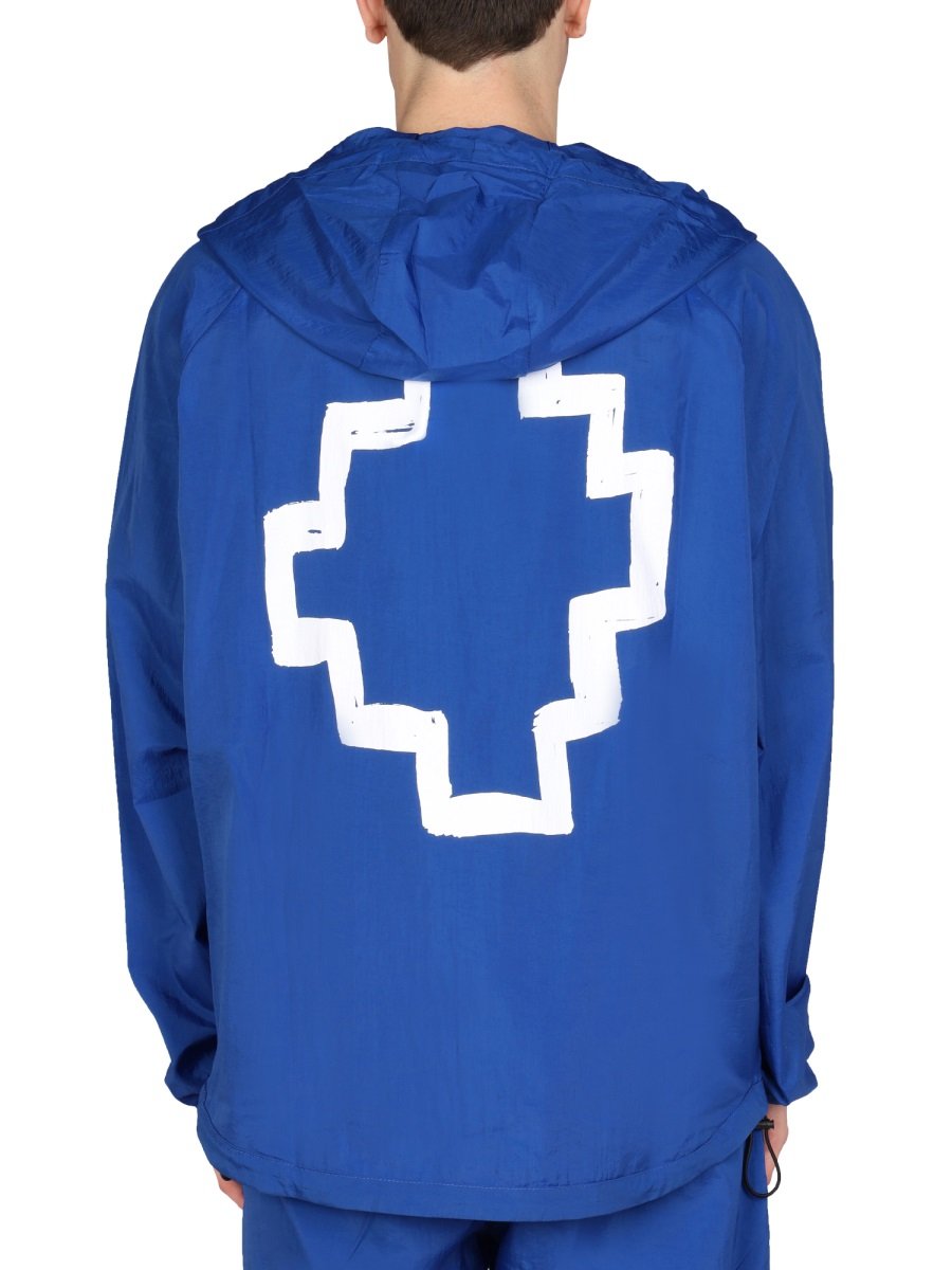 Marcelo Burlon County Of Milan Back Logo Print Hooded Jacket