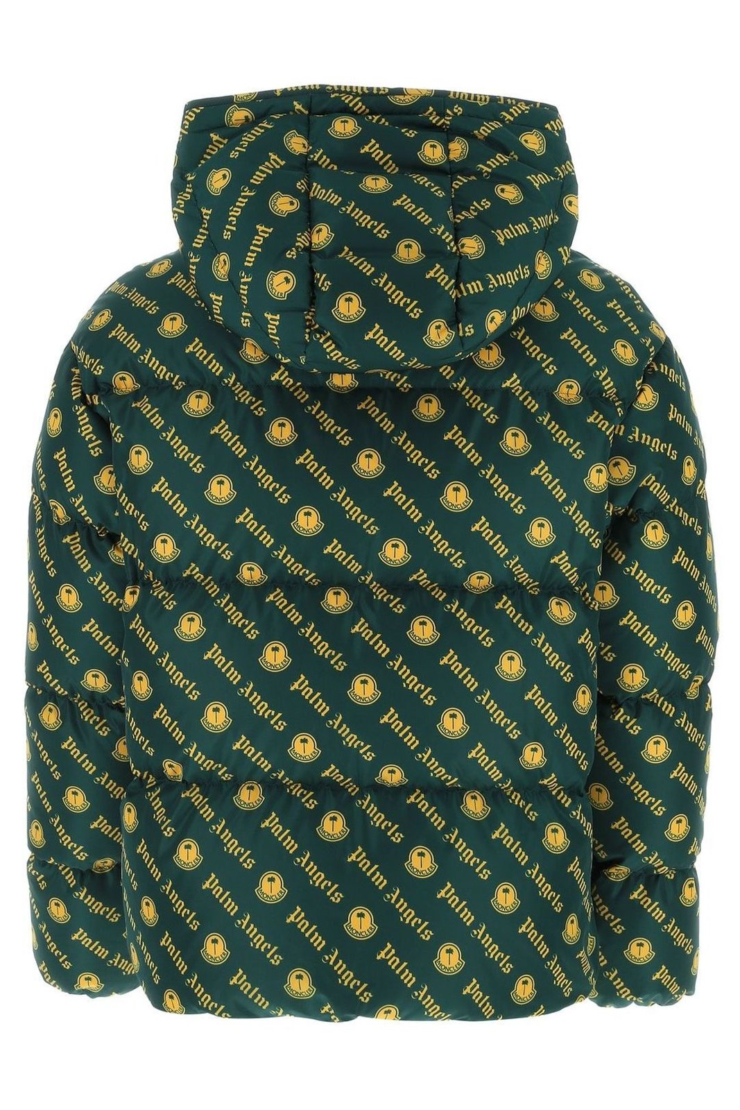 Moncler X Palm Angels All-Over Monogram Printed Puffer Jacket