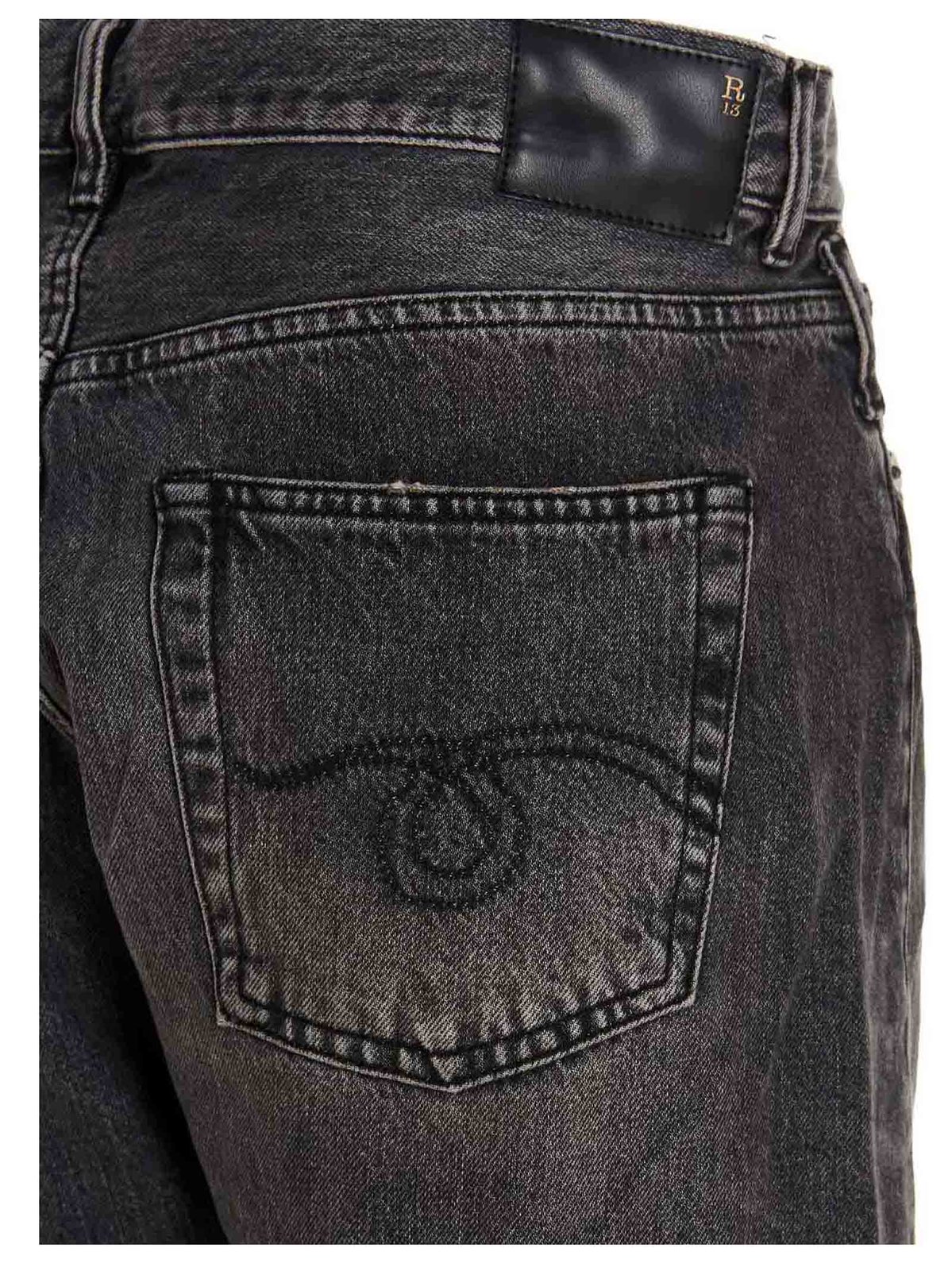 R13 Crossover Cropped Jeans