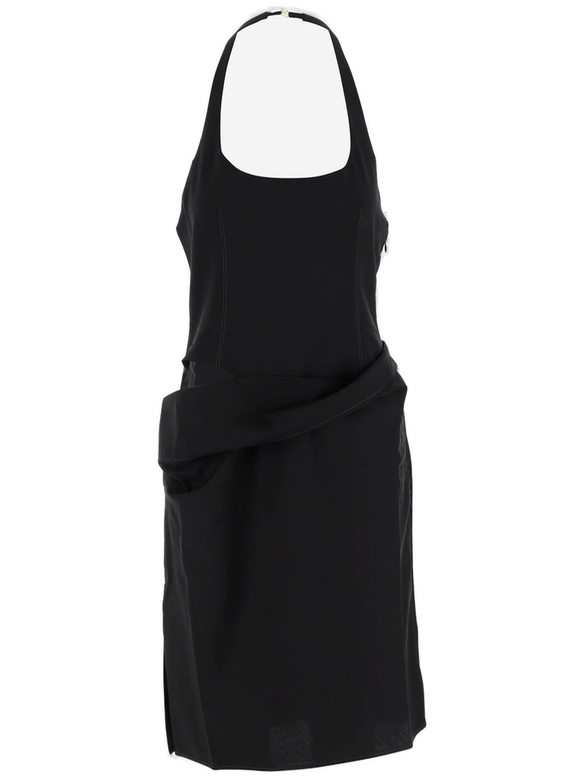 Jacquemus Cut-Out Sleeveless Slite-Detailed Dress