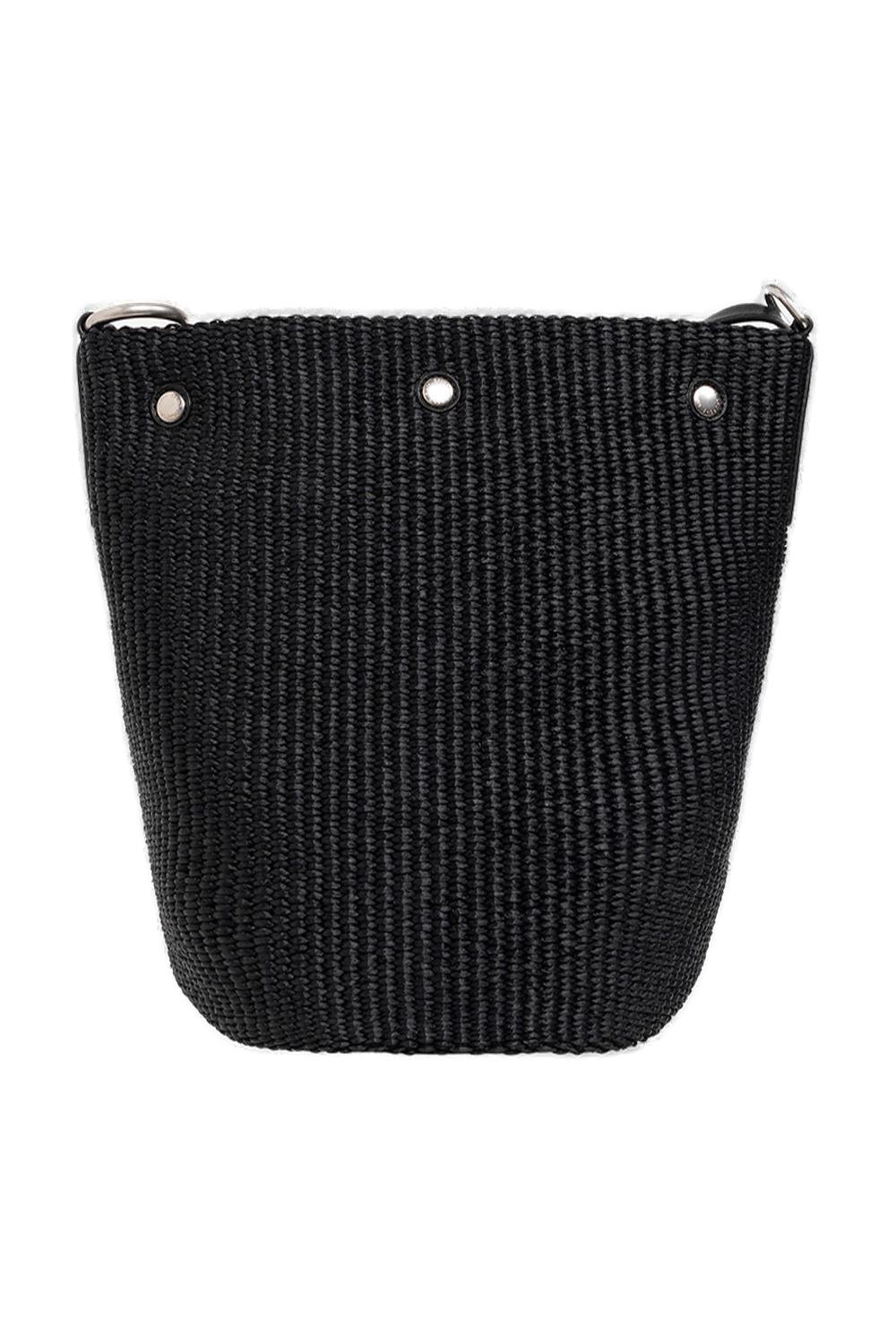 Saint Laurent Logo Embroidered Bucket Bag