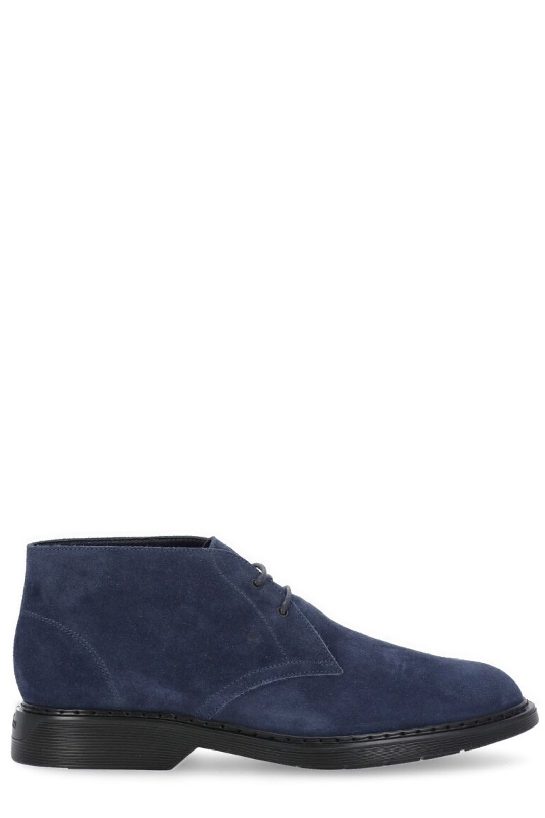 Hogan Round-Toe Lace-Up Desert Boots
