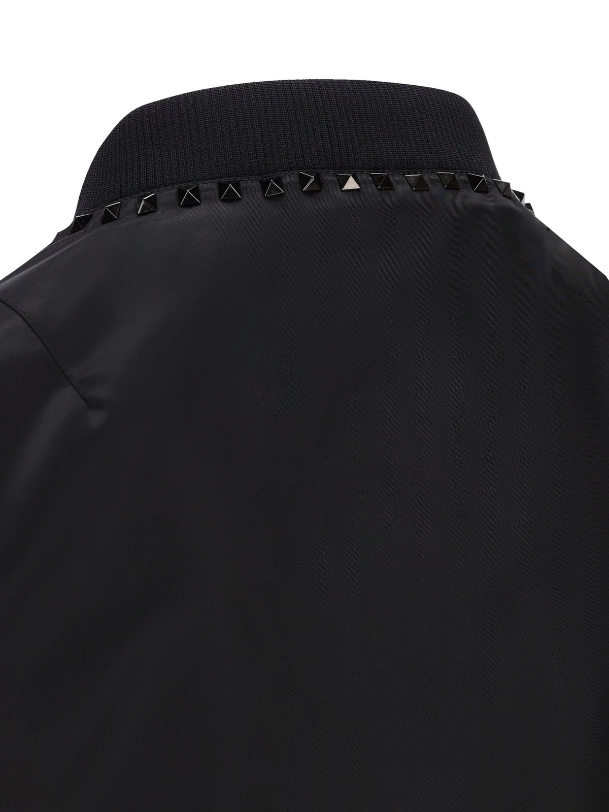 Valentino Stud Detailed Zip-Up Bomber Jacket 4 Valentino Stud Detailed Zip-Up Bomber Jacket