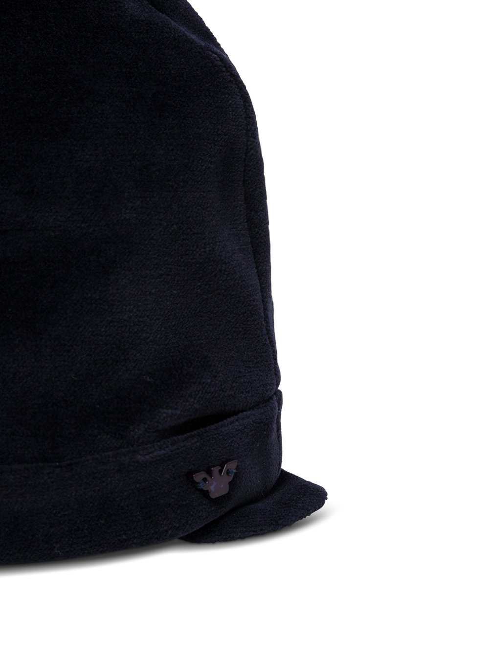 Emporio Armani Kids Ears Detailed Logo Plaque Beanie