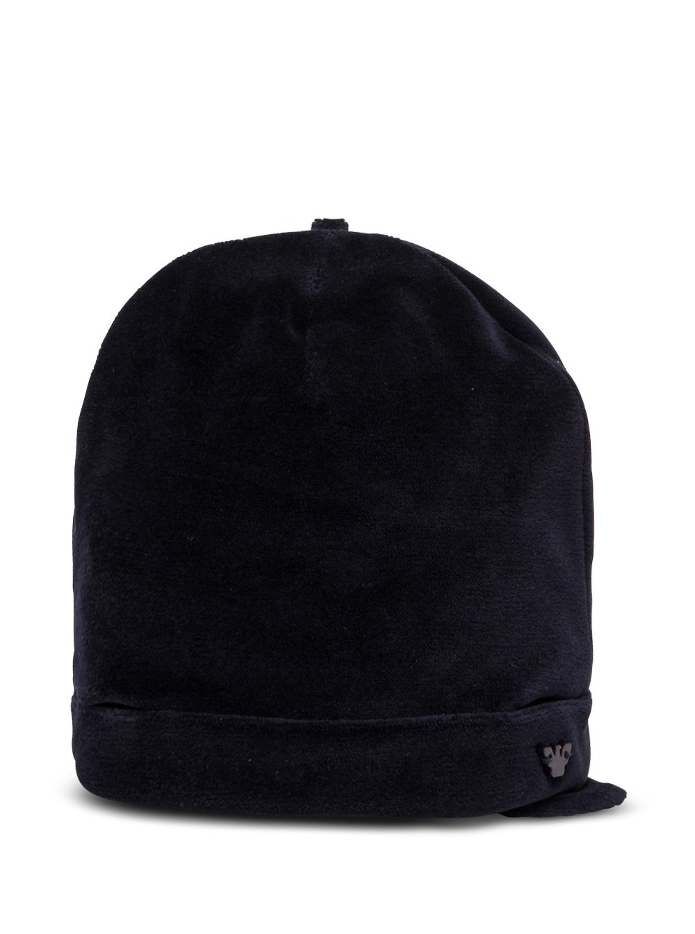 Emporio Armani Kids Ears Detailed Logo Plaque Beanie