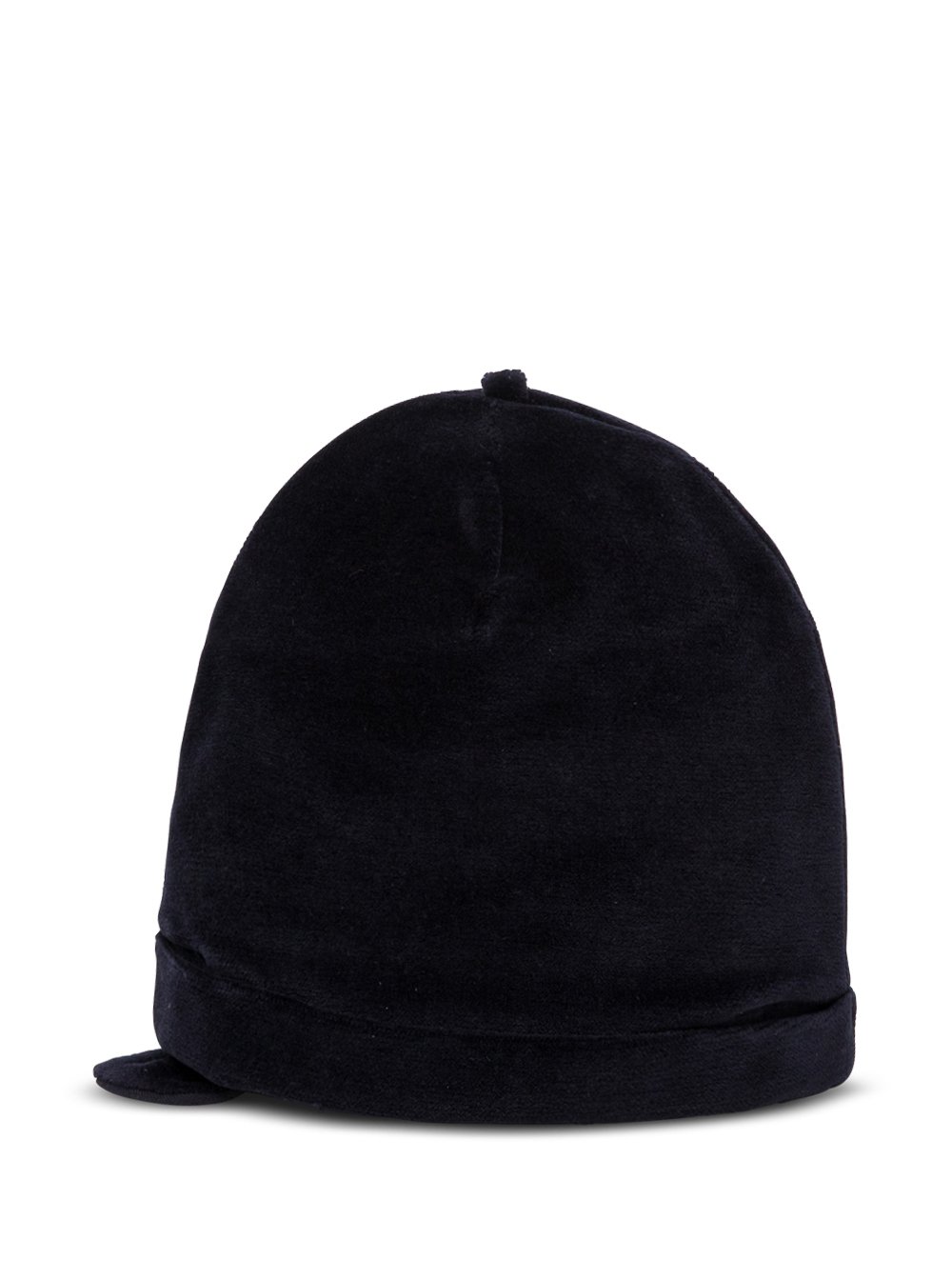 Emporio Armani Kids Ears Detailed Logo Plaque Beanie