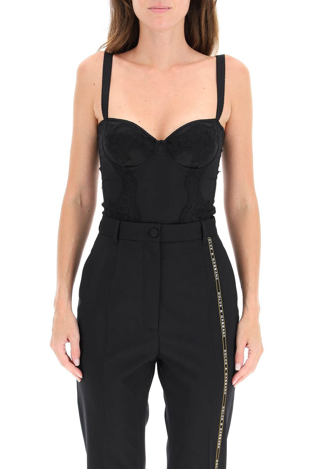 Dolce & Gabbana Lace Balconette Bodysuit