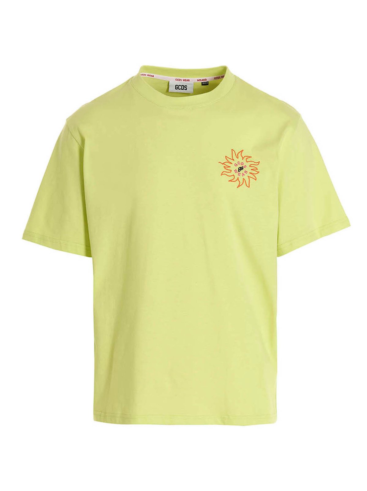 GCDS Surfing Weirdo Printed Crewneck T-Shirt