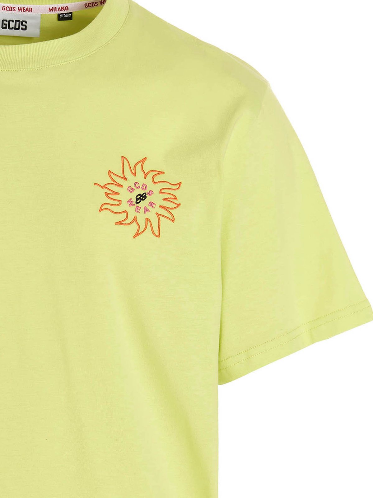 GCDS Surfing Weirdo Printed Crewneck T-Shirt