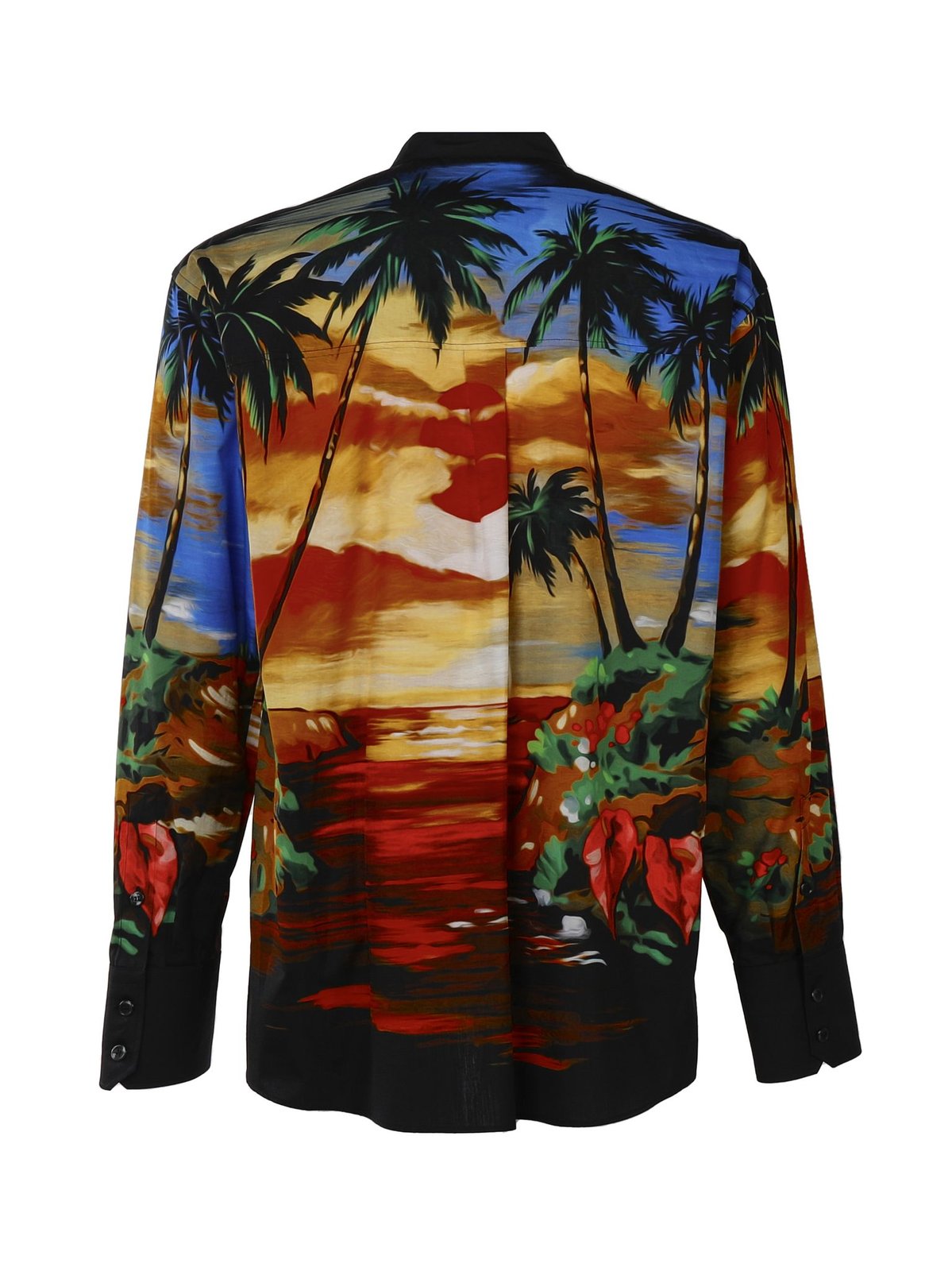 Dolce & Gabbana Sunset Printed Long-Sleeved Shirt