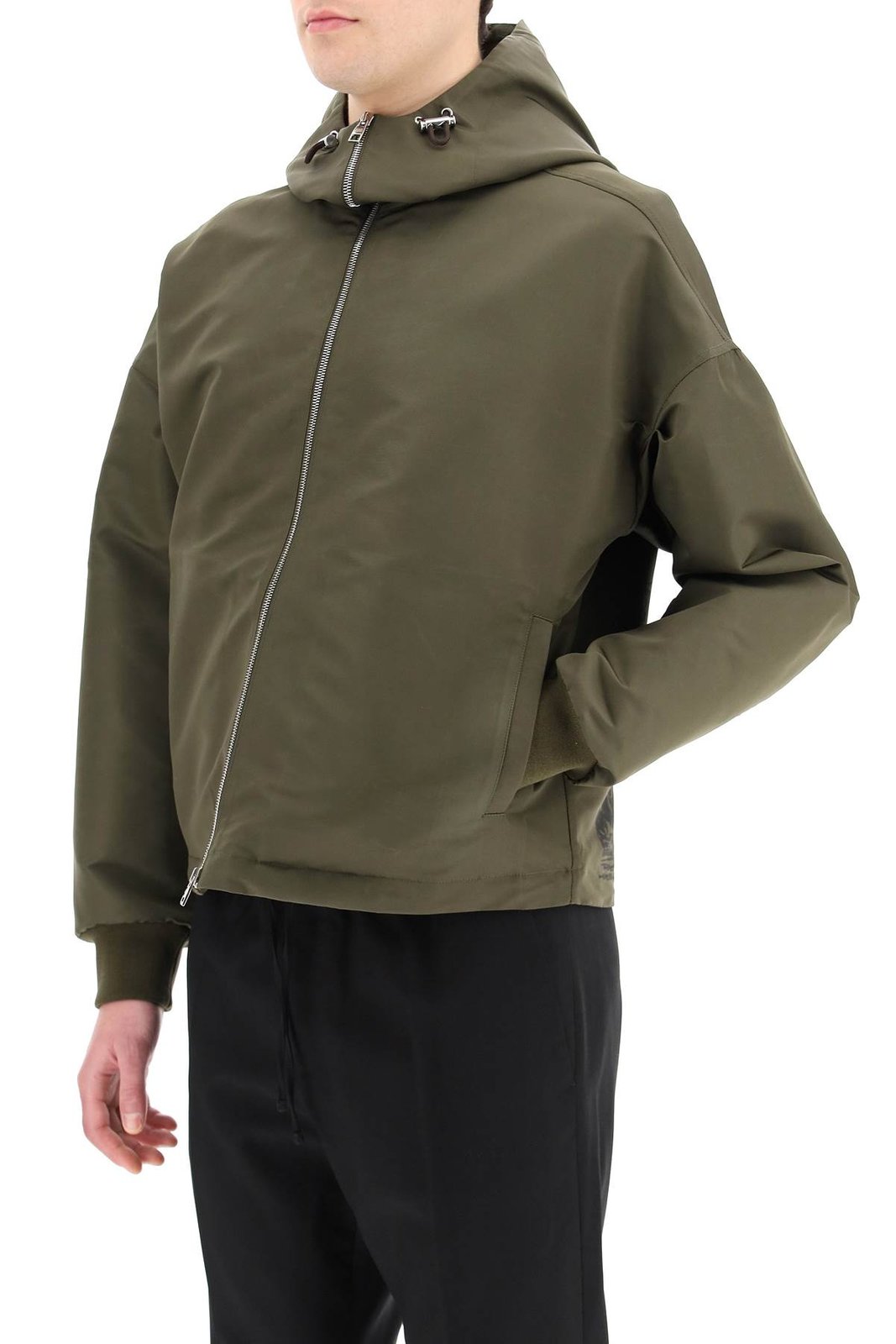 Alexander McQueen Zipped Hooded Jacket