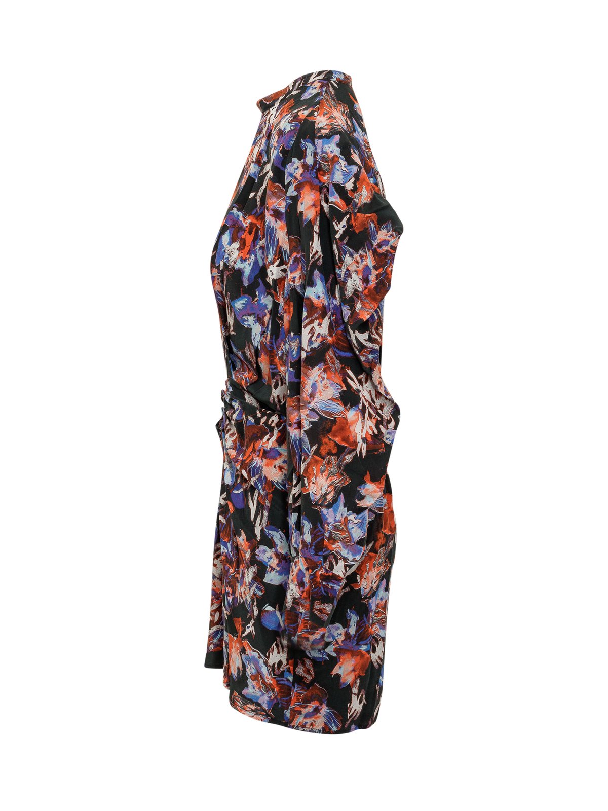 Iro Abstract Printed Long-Sleeved Dress