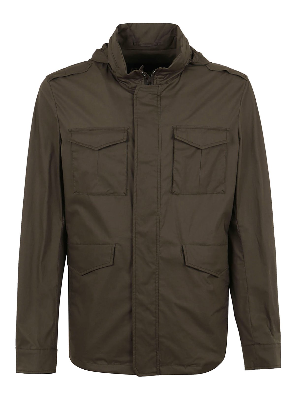 Herno Straight Hem Hooded Jacket 2 Herno Straight Hem Hooded Jacket