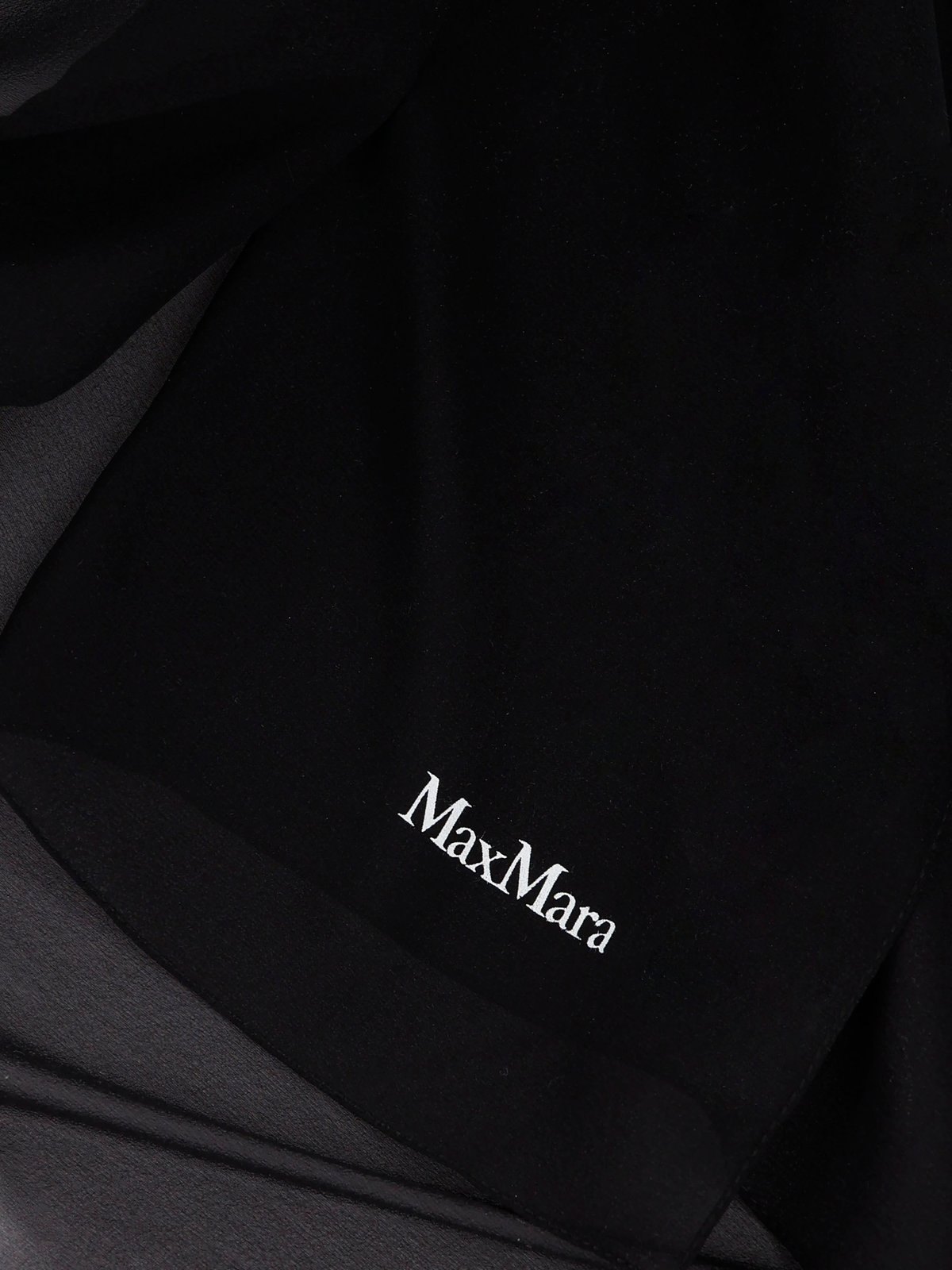 Max Mara Saleunito Logo Printed Scarf