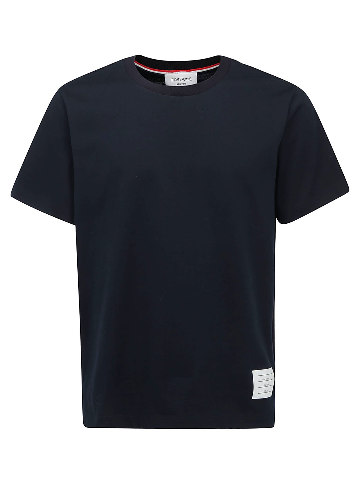 Thom Browne Logo Patch Crewneck T-Shirt 2 Thom Browne Logo Patch Crewneck T-Shirt