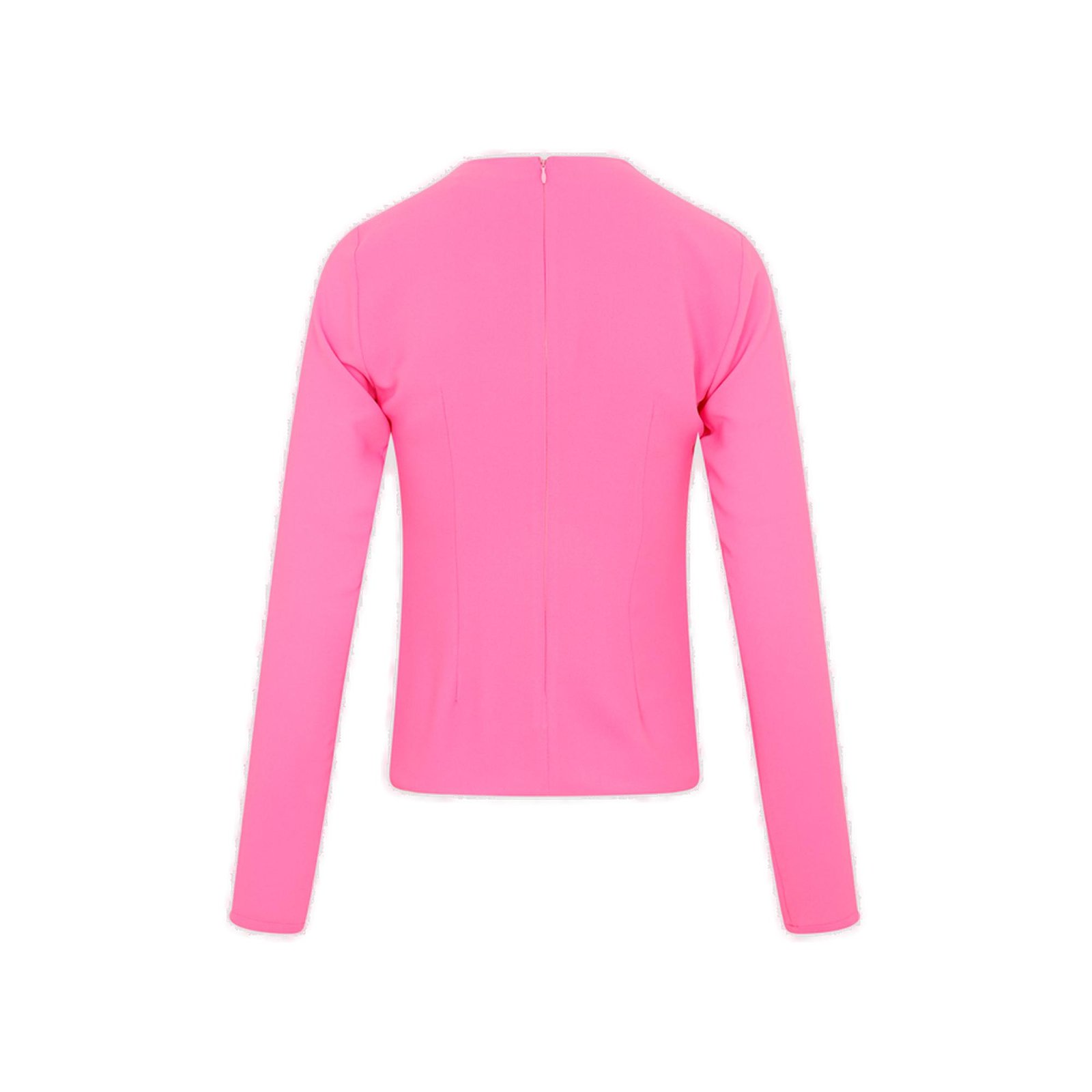 The Attico Zelda Cut-Out Detailed Long-Sleeved Blouse