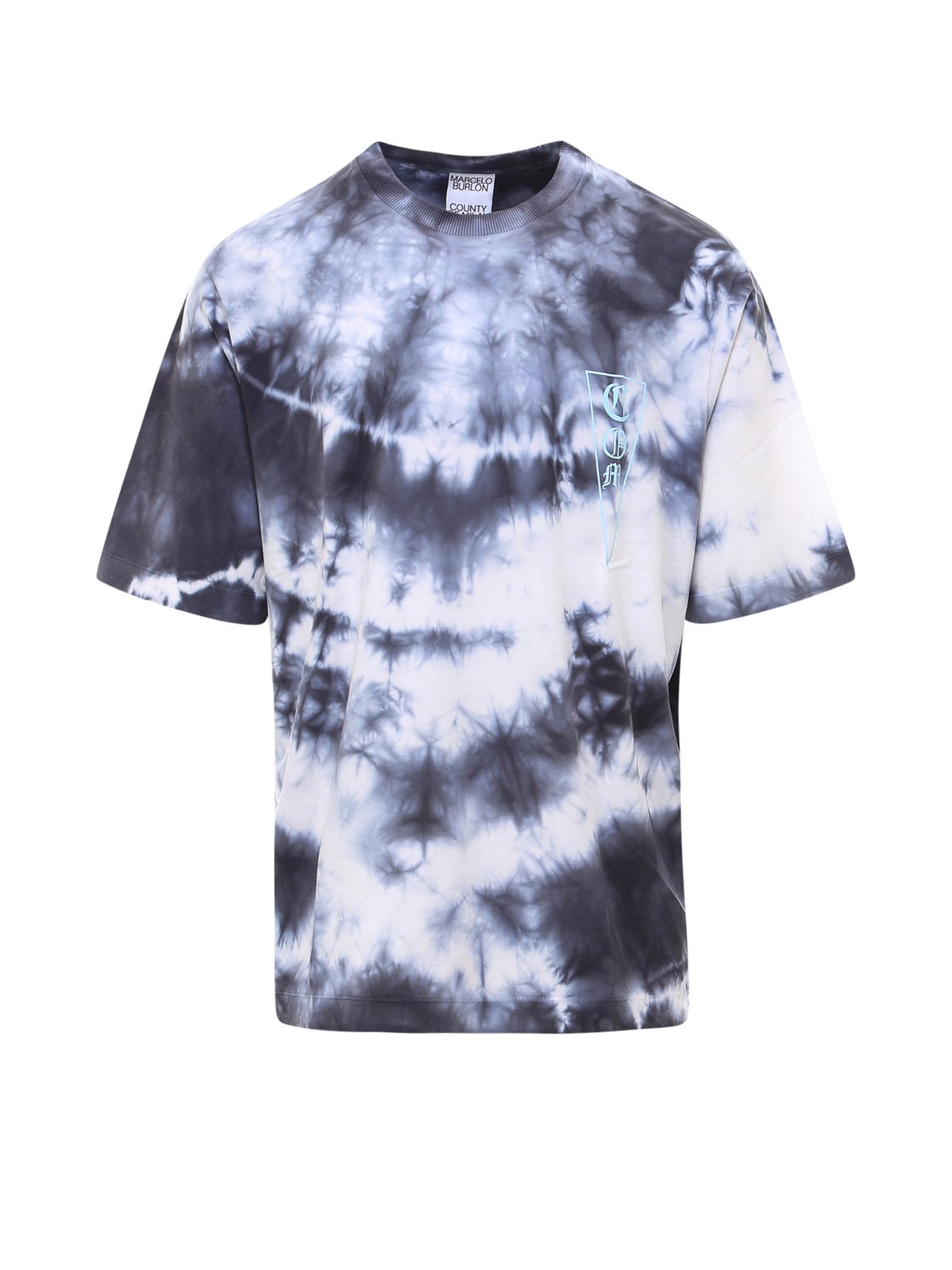 Marcelo Burlon County Of Milan Monogram Tie-Dye T-Shirt