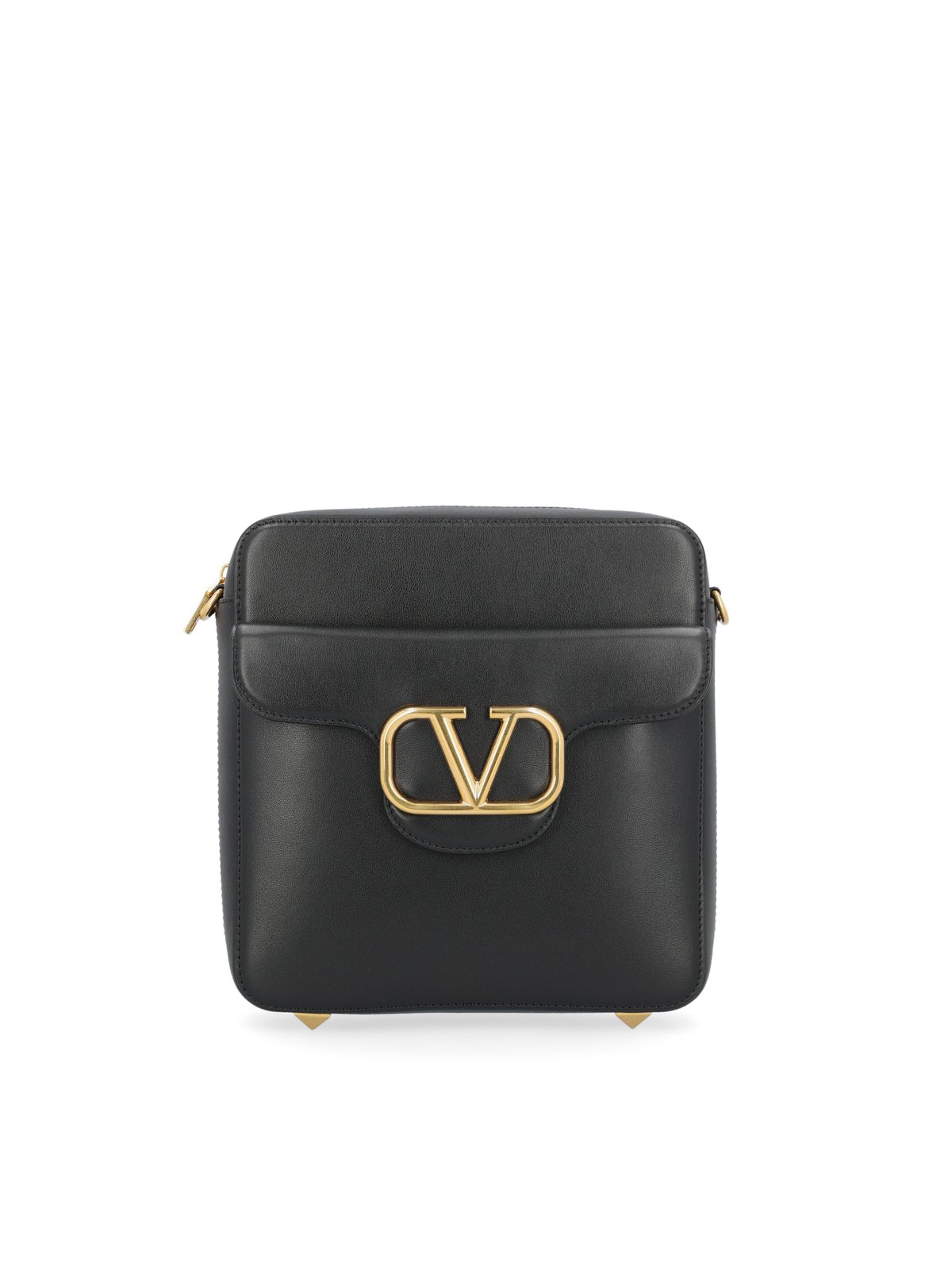 Valentino	VLogo Plaque Zip-Up Crossbody Bag