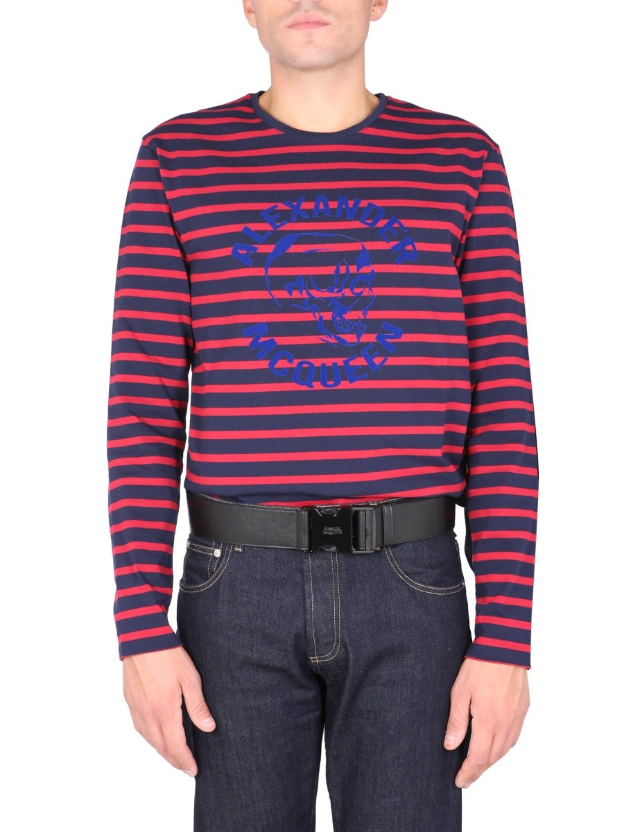 Alexander McQueen Striped Long Sleeve T-Shirt