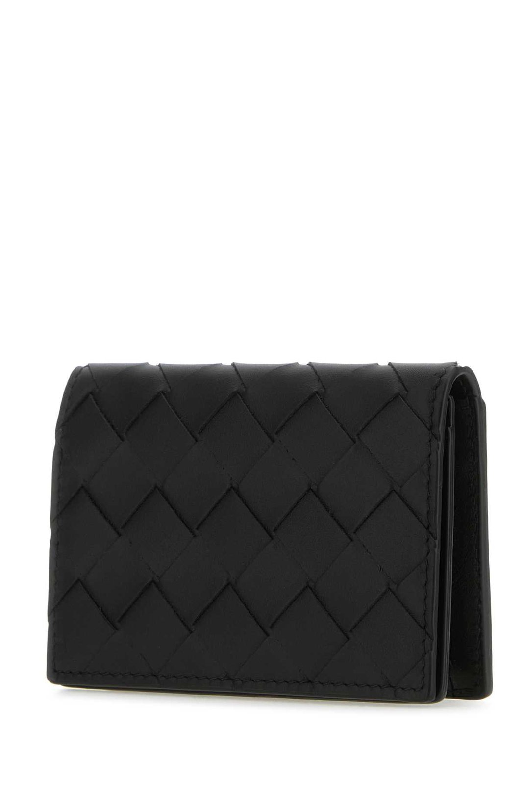 Bottega Veneta Intrecciato Logo Detailed Card Case