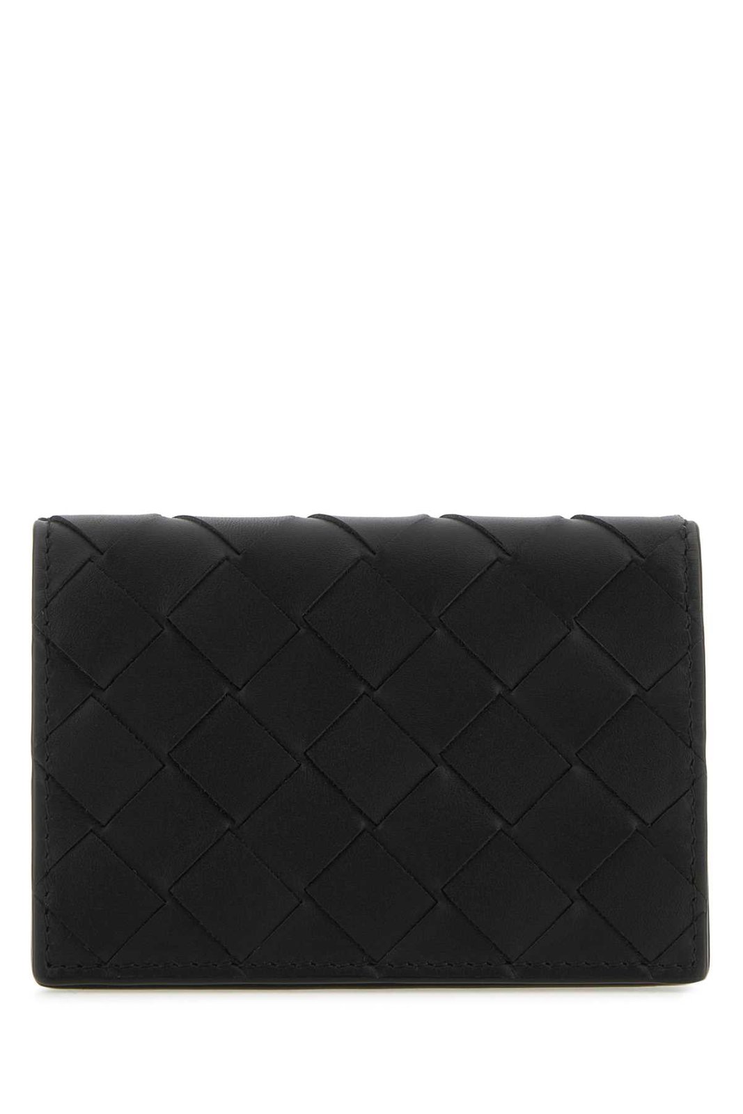 Bottega Veneta Intrecciato Logo Detailed Card Case