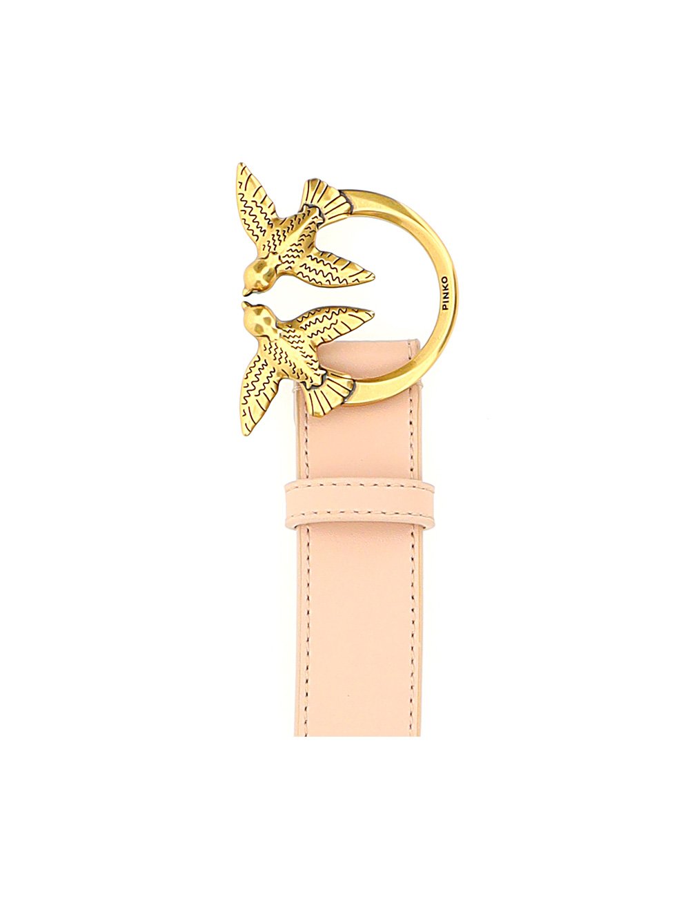 Pinko Love Berry Logo Plaque Buckle Belt