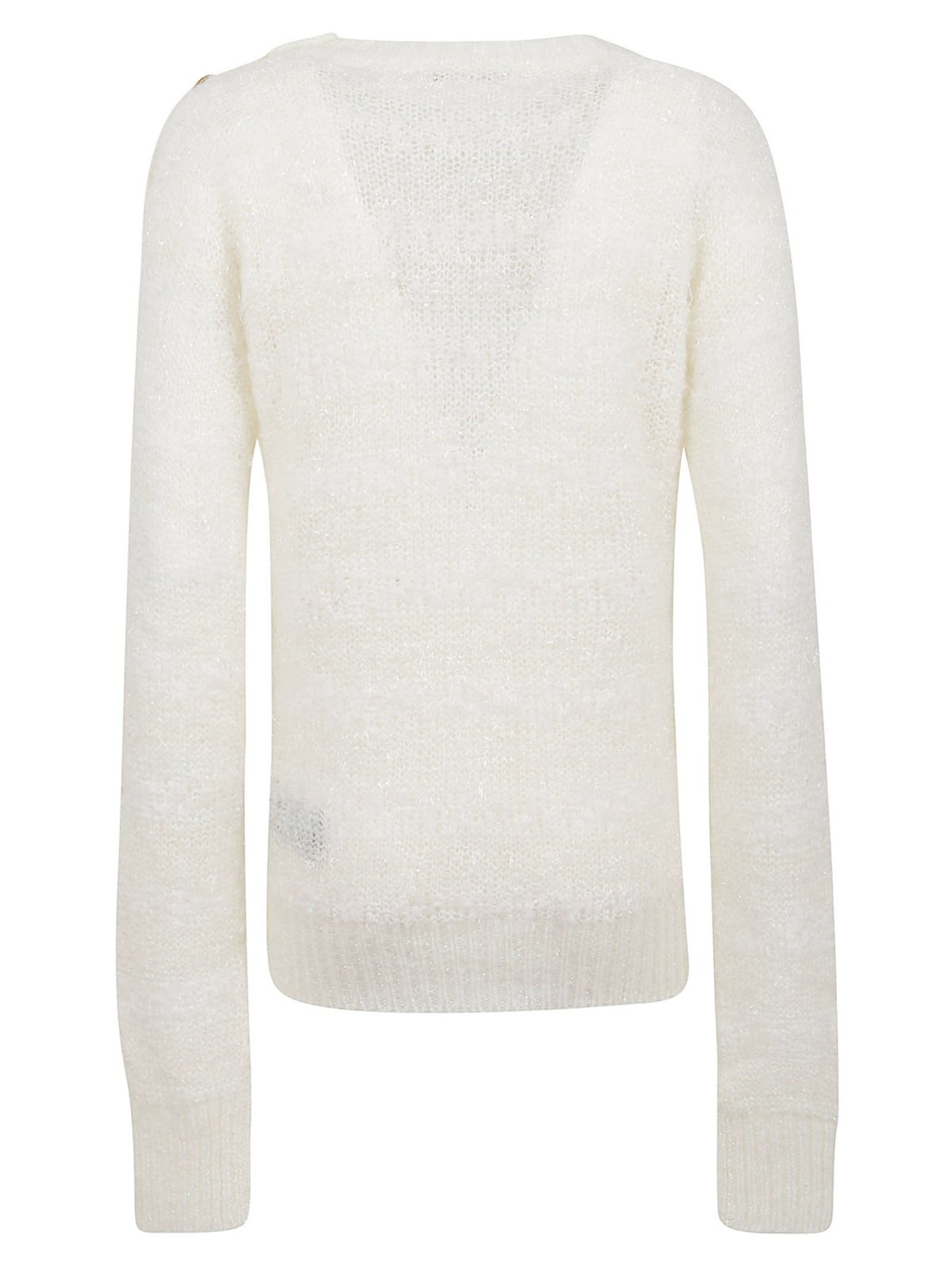 Balmain Cut-Out Long-Sleeved Jumper