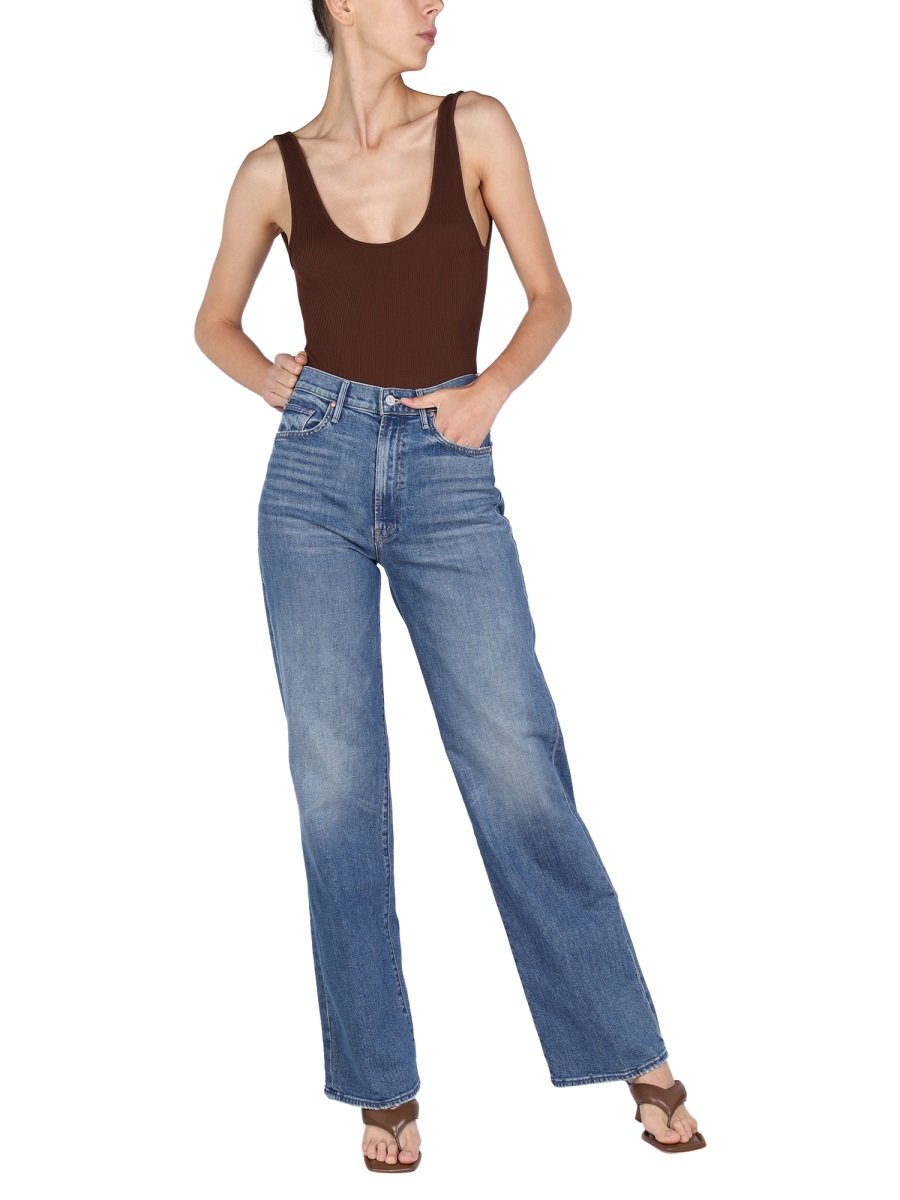 Mother The Maven High Waist Wide Leg Jeans