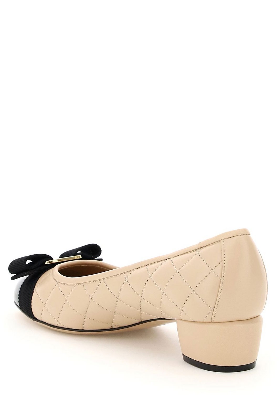 Ferragamo Vara Bow Quilted Pumps 4 Ferragamo Vara Bow Quilted Pumps
