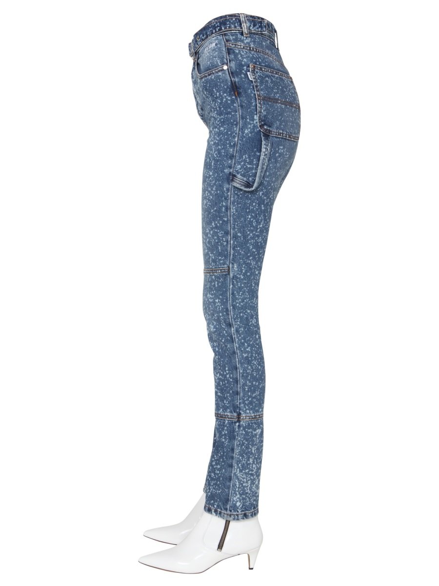 MSGM Paint Splatter Skinny Jeans